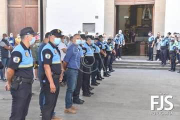 Telde despide con honores y lágrimas a su agente Martín Calzada (Foto Francisco Javier Santana)